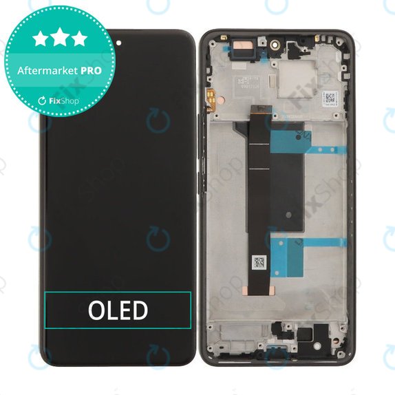 Zaslon OLED za Xiaomi Redmi Note 15 Pro 4G, Steklo na dotik z okvirjem