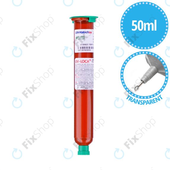 UV-Loca TP-2500F - Lepilo za lepljenje stekel na dotik - 50ml