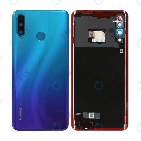 Huawei P30 Lite, P30 Lite 2020 - Pokrov baterije (Peacock Blue) - 02352RPY Genuine Service Pack