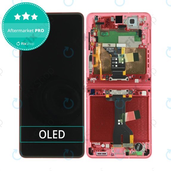 Samsung Galaxy Z Flip 7 F766B - LCD zaslon + steklo na dotik + okvir (Coralred) OLED
