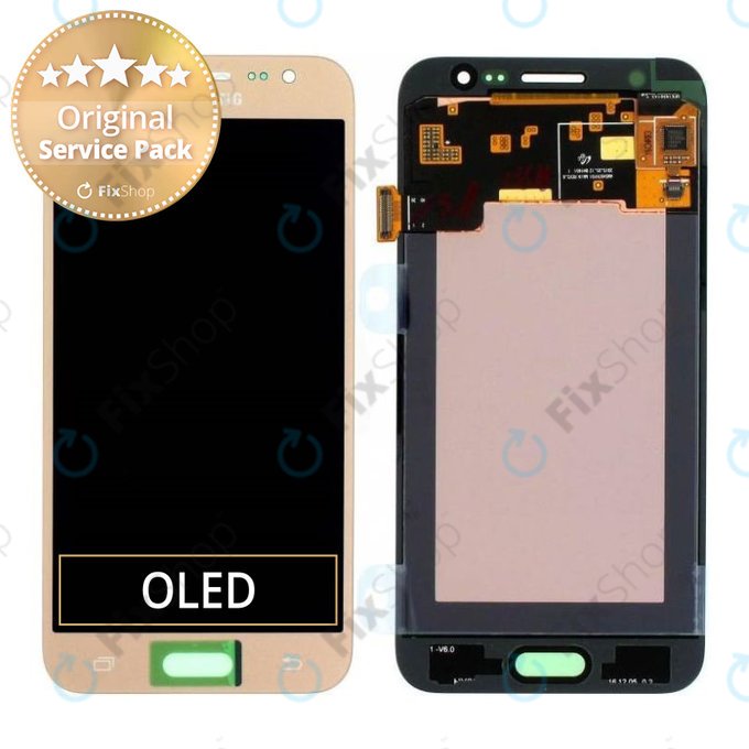 Samsung Galaxy J5 J500F - LCD zaslon + steklo na dotik (Gold) - GH97-17667C Genuine Service Pack
