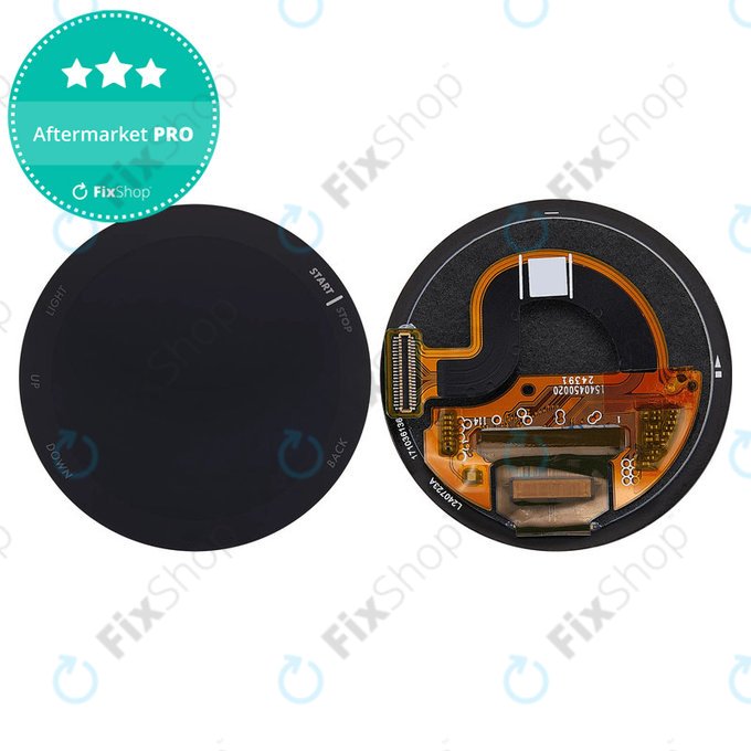OLED zaslon + steklo na dotik brez okvirja (Black) za Garmin Forerunner 165
