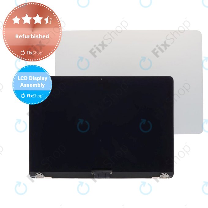 Apple MacBook Air 13" M3 A3113 (2024) - LCD zaslon + sprednje steklo + pokrov (Silver) Refurbished