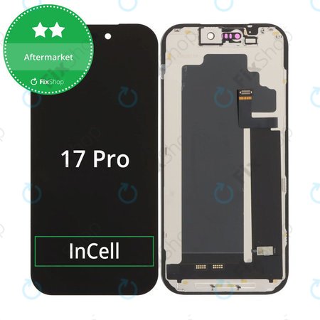 Zaslon In-Cell FHD za iPhone 17 Pro, Steklo na dotik z okvirjem