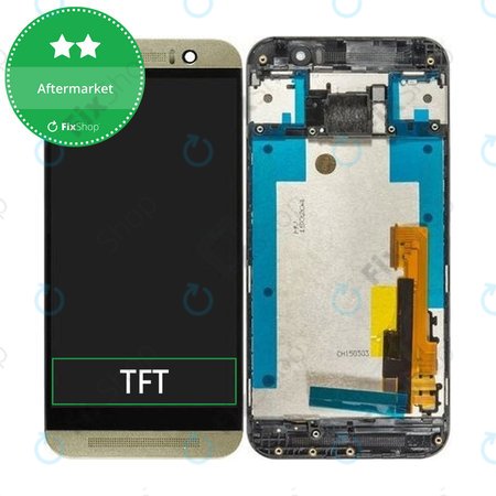 HTC One M9 - LCD zaslon + steklo na dotik + okvir (Silver/Gold) TFT