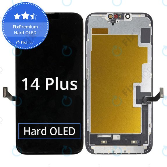 Apple iPhone 14 Plus - LCD zaslon + steklo na dotik + okvir Hard OLED FixPremium