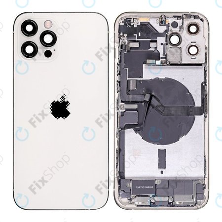 Apple iPhone 12 Pro Max - Zadnje ohišje z majhnimi deli (Silver)