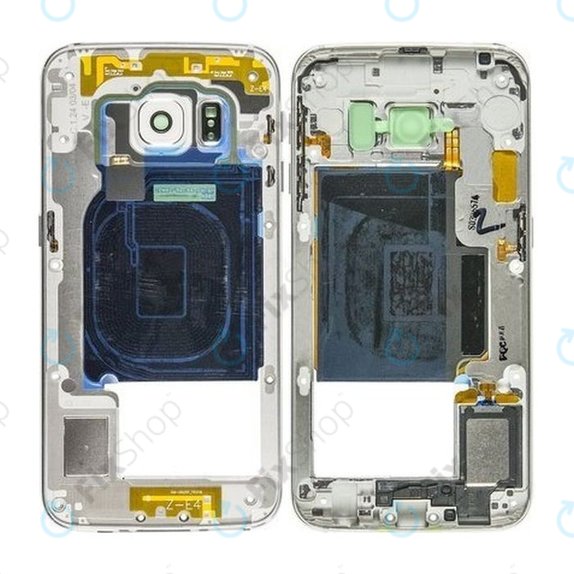 Samsung Galaxy S6 Edge G925F - Srednji okvir (White Pearl) - GH96-08376B Genuine Service Pack