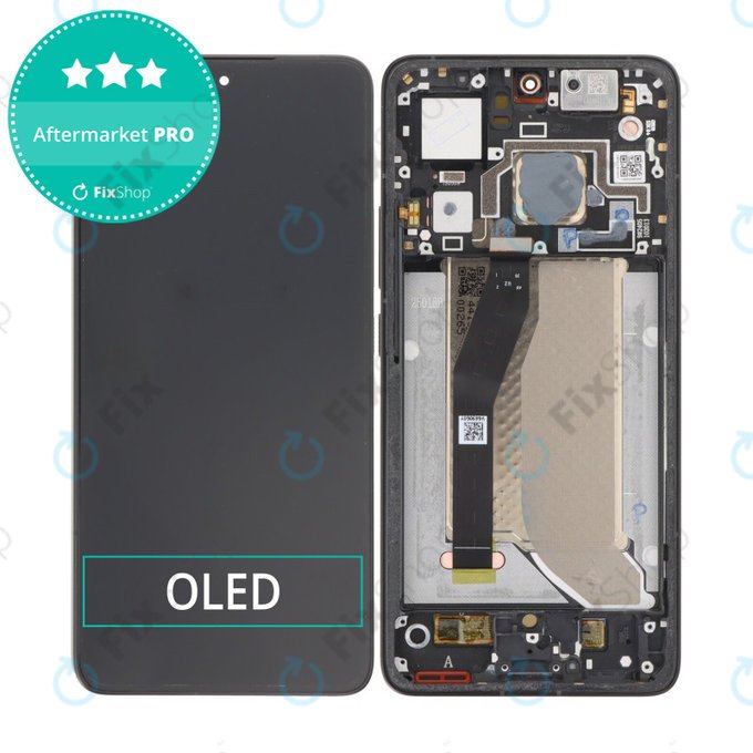 Xiaomi 14T Pro 2407FPN8EG - LCD zaslon + steklo na dotik + okvir (Titan Black) OLED