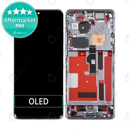 Huawei P50 Pro JAD-AL50 JAD-LX9 - LCD zaslon + steklo na dotik + okvir (Golden Black) OLED