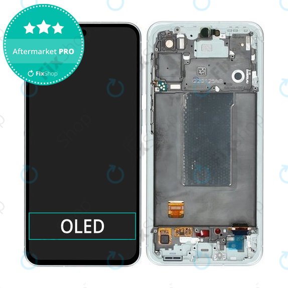 Samsung Galaxy A56 A566E - LCD zaslon + steklo na dotik + okvir (Awesome Lightgray) OLED