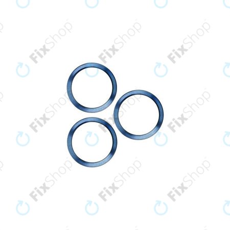 Apple iPhone 12 Pro - Stekleni okvir zadnje kamere (Blue) - 3 kosi