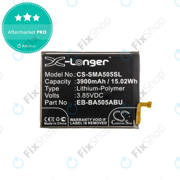 Baterija za Samsung A20 A205F, 3900mAh, Li-Pol, 3.85 V, EB-BA505ABN, HQ
