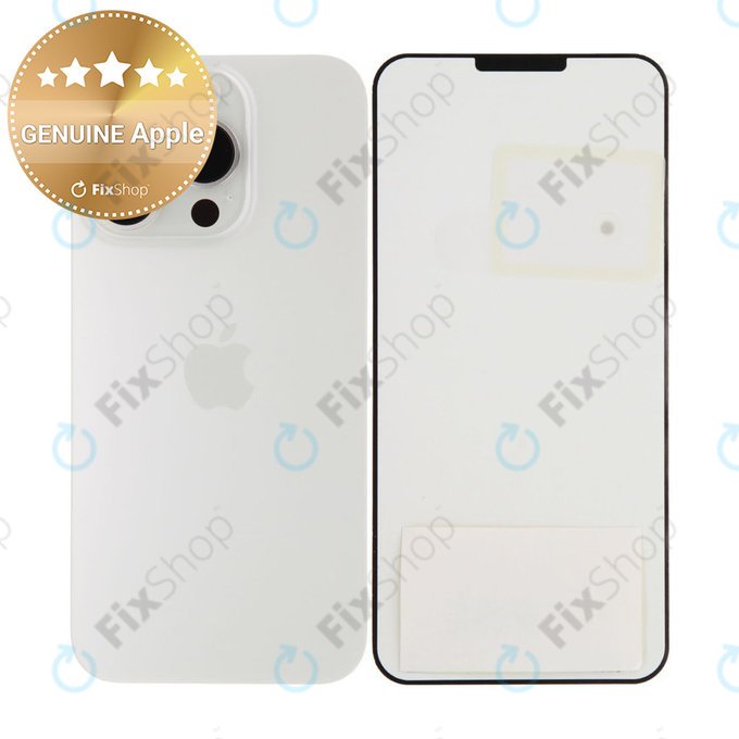 Steklo zadnjega ohišja za iPhone 15 Pro | White Titanium | 661-35701 | Genuine Apple