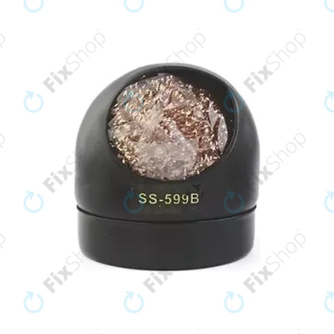 Sunshine 599B - bakrena goba za čiščenje konice spajkalnika (Črna)