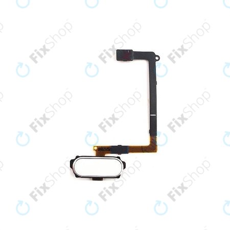 Samsung Galaxy S6 G920F - Home Buttons + Flex Cable (White Pearl) - GH96-08166A Genuine Service Pack