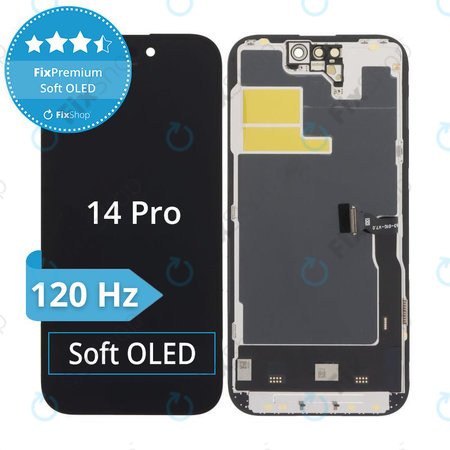 Zaslon Soft OLED za iPhone 14 Pro - Zaslon na dotik + Okvir, DIAGNOSTIC
