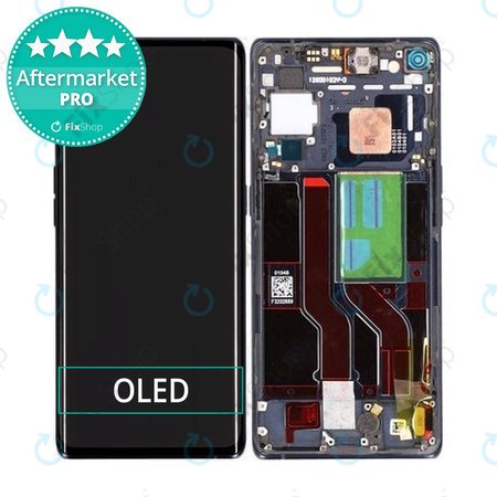 Oppo Find X3 Neo - LCD zaslon + steklo na dotik + okvir (Starlight Black) OLED