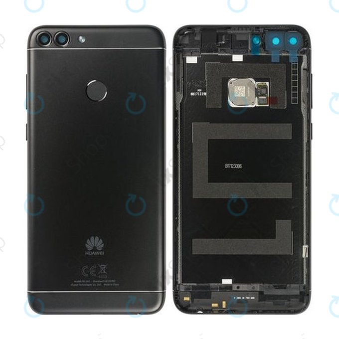 Huawei P Smart FIG-L31 - Pokrov baterije + senzor prstnih odtisov (Black) - 02352NCC, 02351TEF Genuine Service Pack