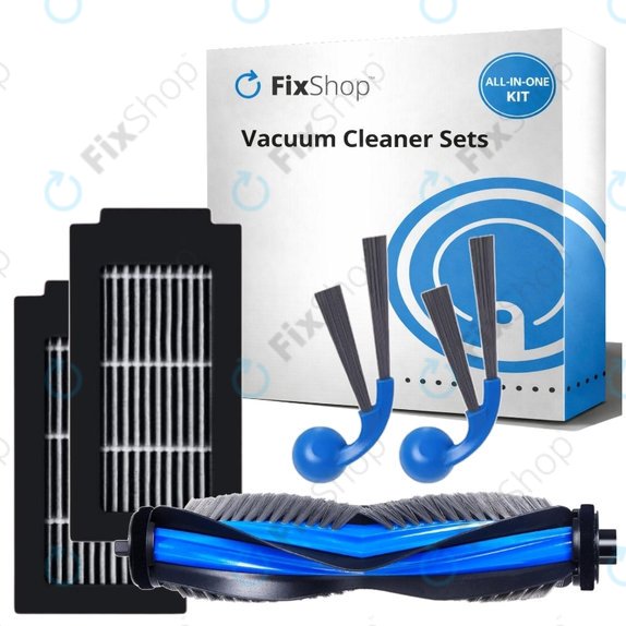 Komplet nadomestnih delov za Ecovacs Deebot T30C Omni (1x Glavna krtača, 2x Filter, 2x Stranska krtača)