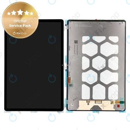 Samsung Galaxy Tab S7 FE 5G T736B - LCD zaslon + steklo na dotik + okvir (Mystic Black) - GH82-25897A Genuine Service Pack