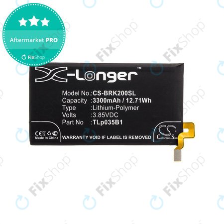 Baterija za Blackberry BBF 100, 3300mAh, Li-Pol, 3.85V, TLp035B1, HQ