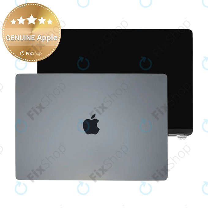LCD zaslon za MacBook Air 13", A3113 (2024), s sprednjim steklom in pokrovom, Space Gray, 661-40278, Genuine Apple