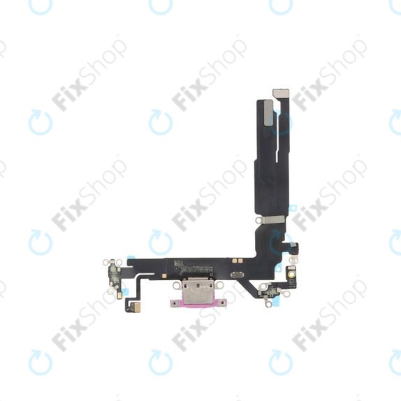 Apple iPhone 16 - Priključek za polnjenje + Flex kabel (Pink)