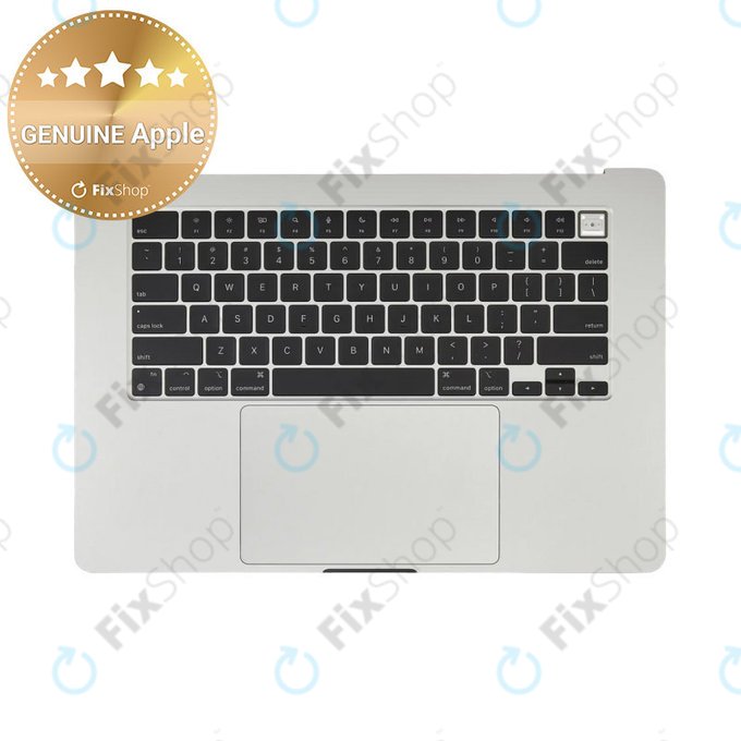Zgornji okvir tipkovnice za MacBook Air 15", A3114 (2024), US tipkovnico in baterijo, Silver, 661-40267, Genuine Apple