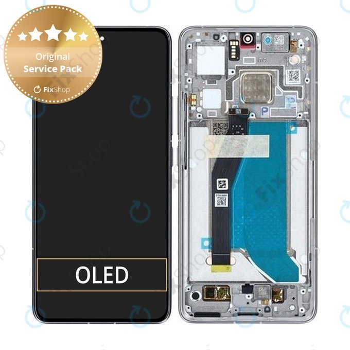 Xiaomi 14T Pro - LCD zaslon + steklo na dotik + okvir (Titan Gray) - 56001600N1200 Genuine Service Pack