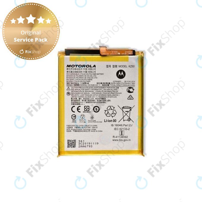 Motorola Moto G8 Power XT2041 - Baterija KZ50 5000mAh - SB18C57585 Genuine Service Pack