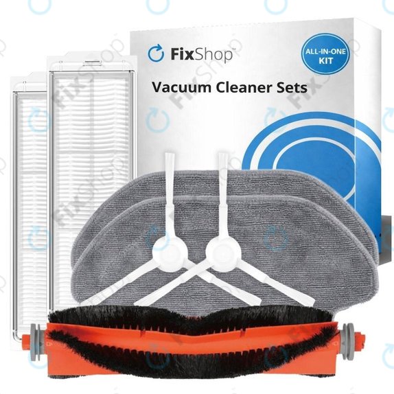 Komplet nadomestnih delov za Xiaomi Robot Vacuum S10, S10 EU, S12 (1x Glavna krtača, 2x Filtri, 2x Stranski krtači, 2x Krpe za brisanje)
