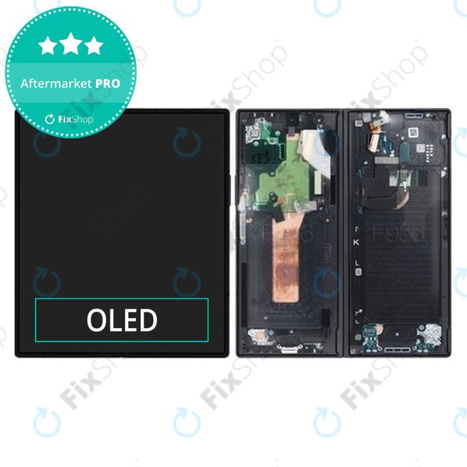 Samsung Galaxy Z Fold 6 F956B - LCD zaslon + steklo na dotik + okvir (Black) OLED