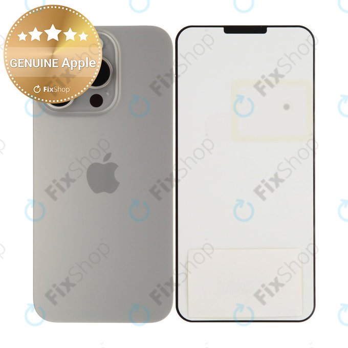 Steklo zadnjega ohišja za iPhone 15 Pro | Natural Titanium | 661-35702 | Genuine Apple