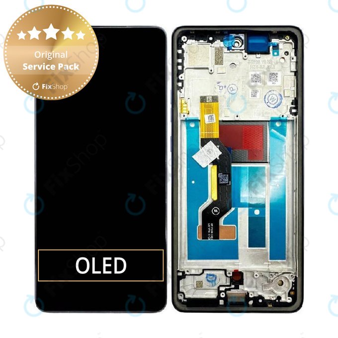 Zaslon za Motorola Moto G86 5G, Steklo na dotik z okvirjem, Spellbound, 5D68C30474, Genuine Service Pack