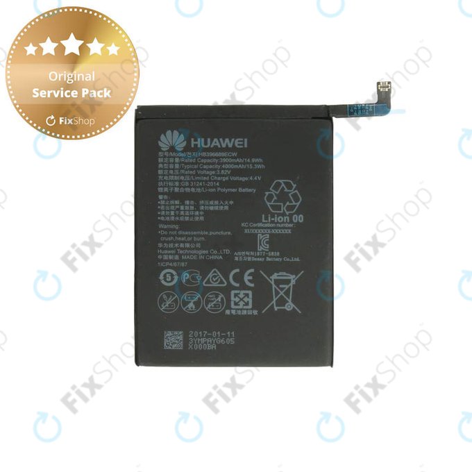 Huawei P40 Lite E - Baterija HB396689ECW 4000mAh - 24023024 Genuine Service Pack