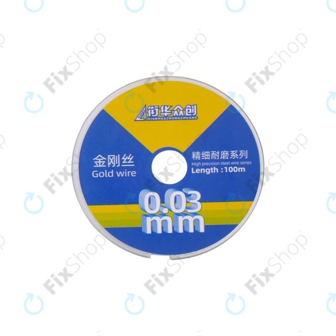 Gold Wire - Žica za ločevanje LCD zaslonov (0.03mm x 100M)