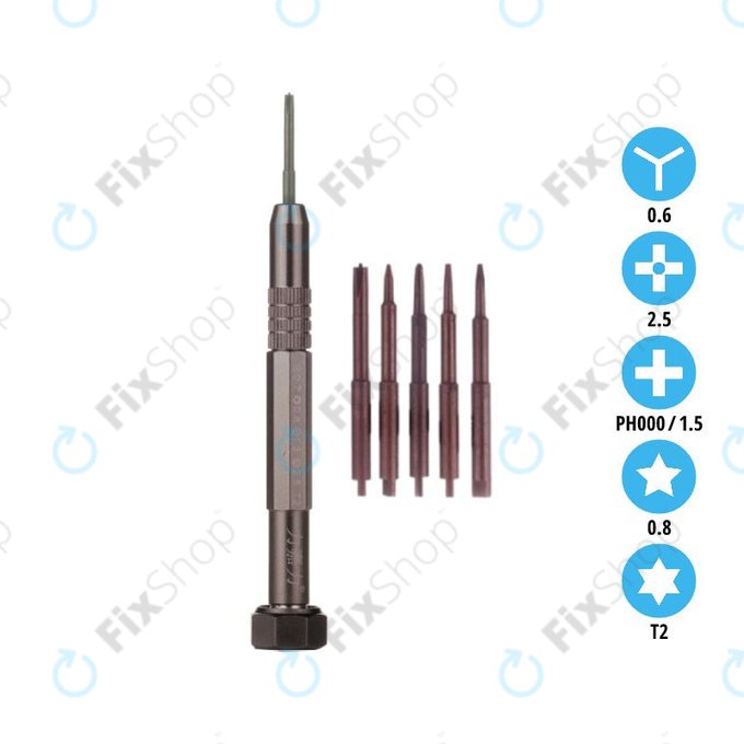 LJL 129-5 - Precizni magnetni izvijač za pametne telefone 5 v 1