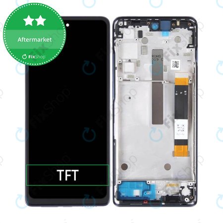 Motorola Moto G200 XT2175 - LCD zaslon + steklo na dotik + okvir (Black) TFT