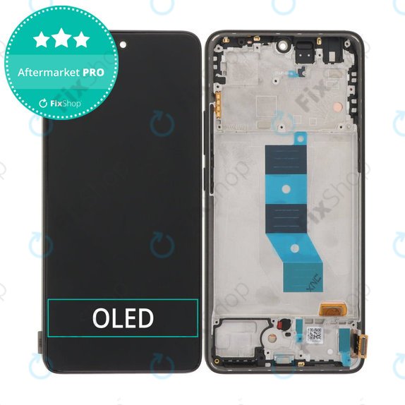 Xiaomi Redmi Note 14 5G 24094RAD4G - LCD zaslon + steklo na dotik + okvir (Black) OLED