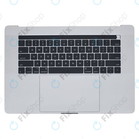 Apple MacBook Pro 15" A1707 (Late 2016 - Mid 2017) - Tipkovnica z zgornjim okvirjem + tipkovnica US + mikrofon + Trackpad + zvočniki (Silver)
