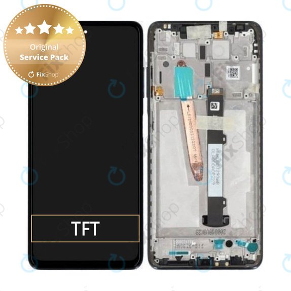 Xiaomi Poco X3 NFC - LCD zaslon + steklo na dotik + okvir (Shadow Gray) - 560003J20C00 Genuine Service Pack