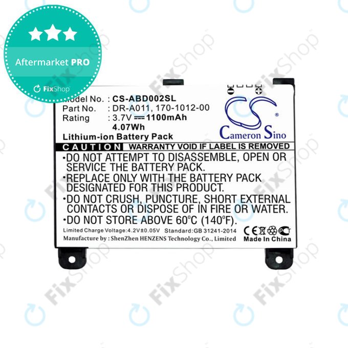 Baterija za Amazon Kindle 2, 1100mAh, Li-Ion, 3.7V, DR-A011, HQ