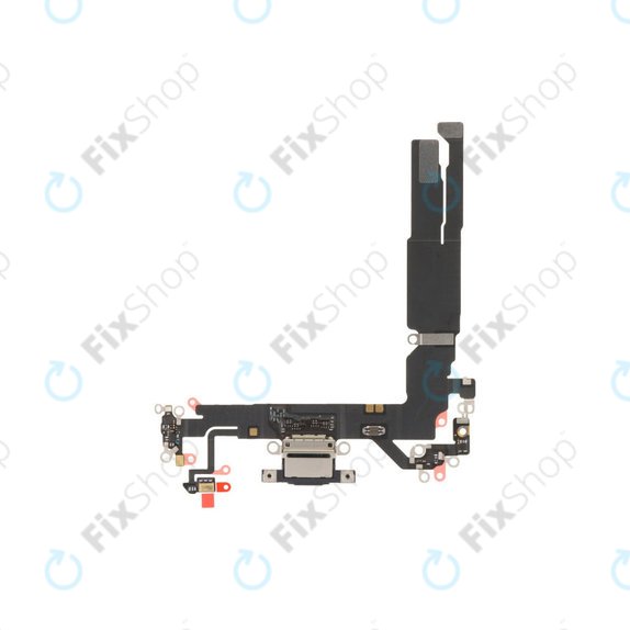 Apple iPhone 17 - Priključek za polnjenje + Flex kabel (Black)