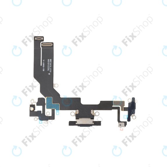 Apple iPhone 16e - Priključek za polnjenje + Flex kabel (Black)