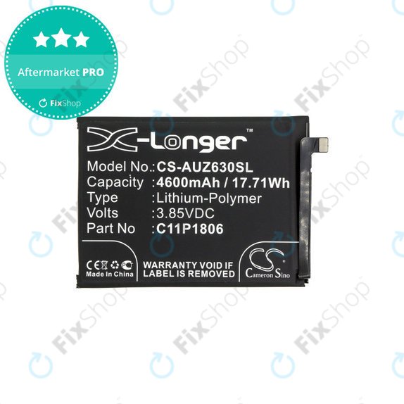 Baterija za Asus Zenfone 6 2019, 4600mAh, Li-Pol, 3.85V, C11P1806, HQ