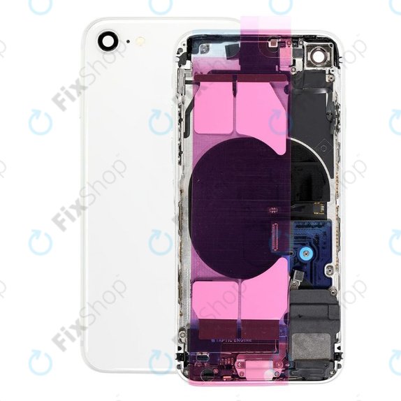 Apple iPhone SE (2nd Gen 2020) - Zadnje ohišje z majhnimi deli (White)