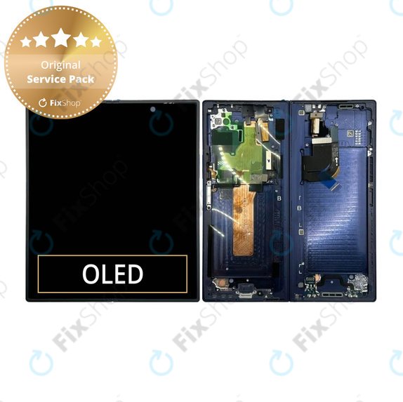 Samsung Galaxy Z Fold 6 F956B - LCD zaslon + steklo na dotik + okvir (Navy) - GH82-35042C Genuine Service Pack