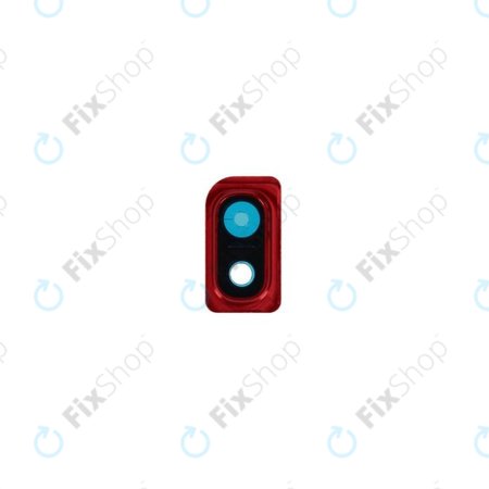 Samsung Galaxy A10 A105F - Steklo zadnje kamere + okvir (Red) - GH98-44415D Genuine Service Pack