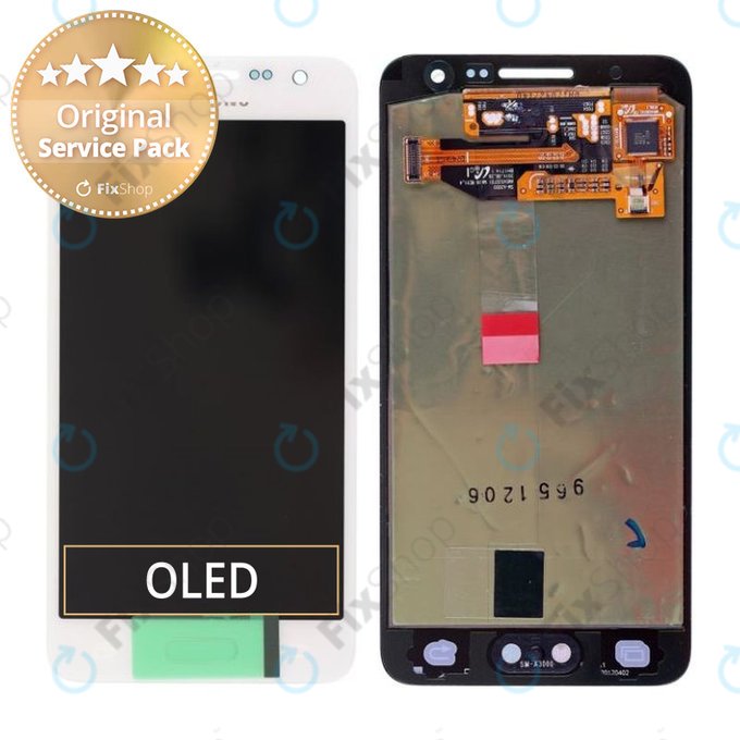 Samsung Galaxy A3 A300F - LCD zaslon + steklo na dotik (Pearl White) - GH97-16747A Genuine Service Pack